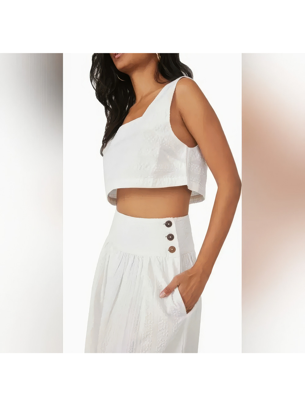 Free People Set for Sunshine: Set - Maxi Skirt + Top - Ivory - M - New